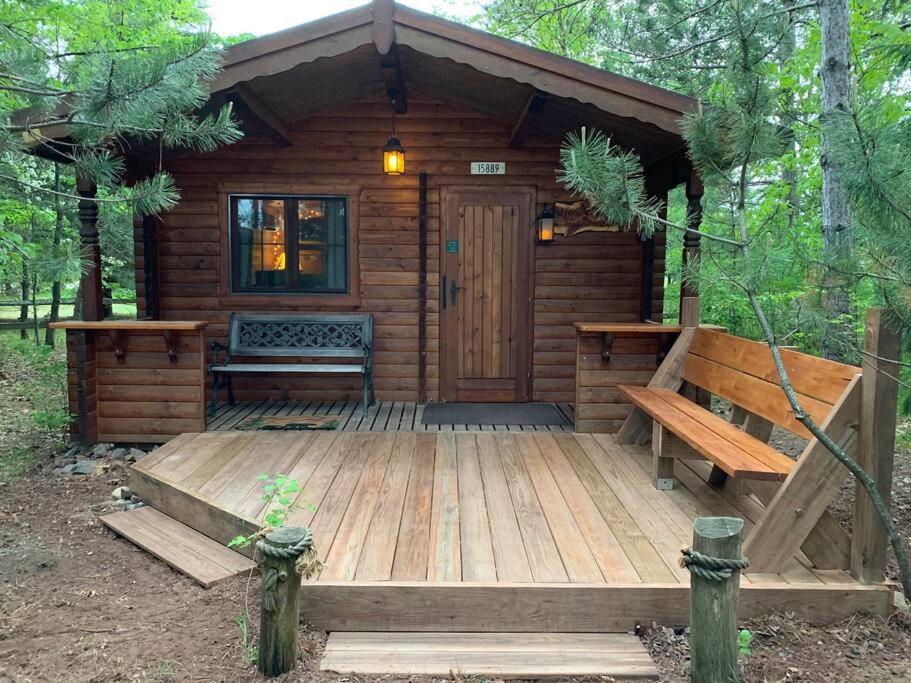 Honeybear Hideaway Cabin Hayward Esterno foto